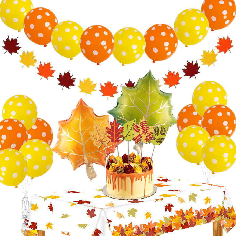 Thanksgiving Party Decorations and  Balloon 25 Piece Set