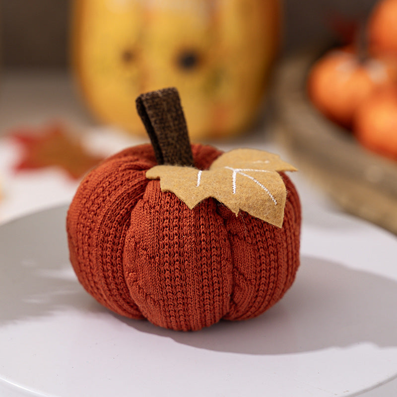 Thanksgiving Knitted Pumpkin Decorations