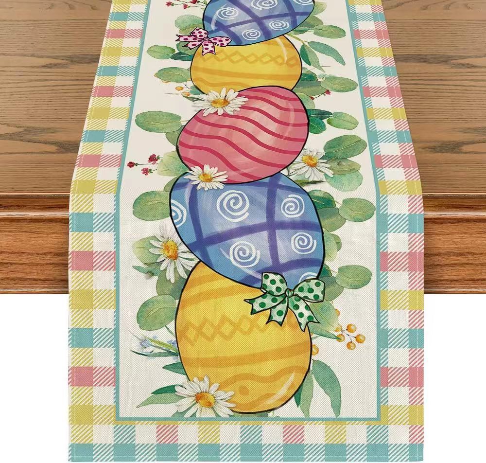 Easter Decoration Linen Tablecloth