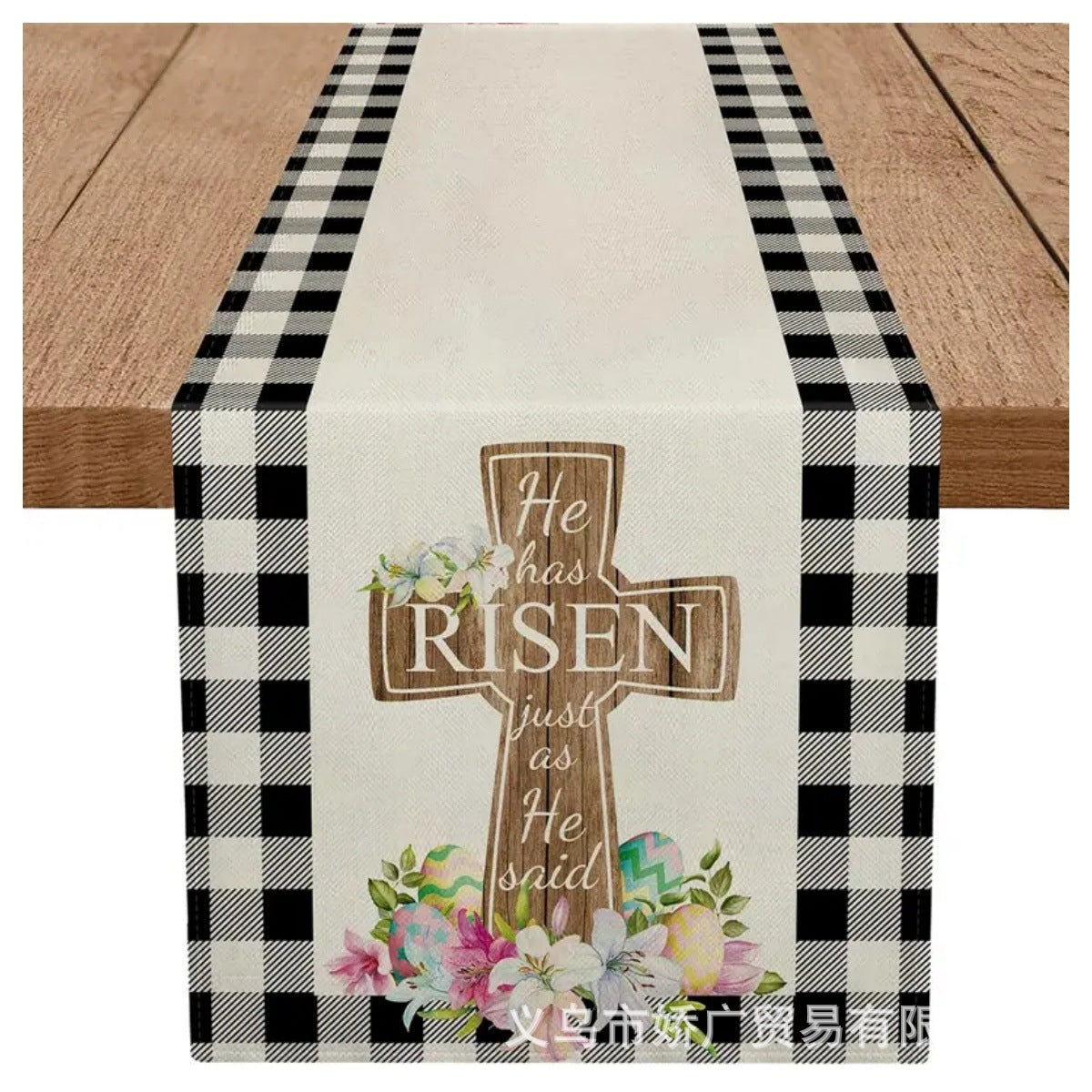 Easter Decoration Linen Tablecloth