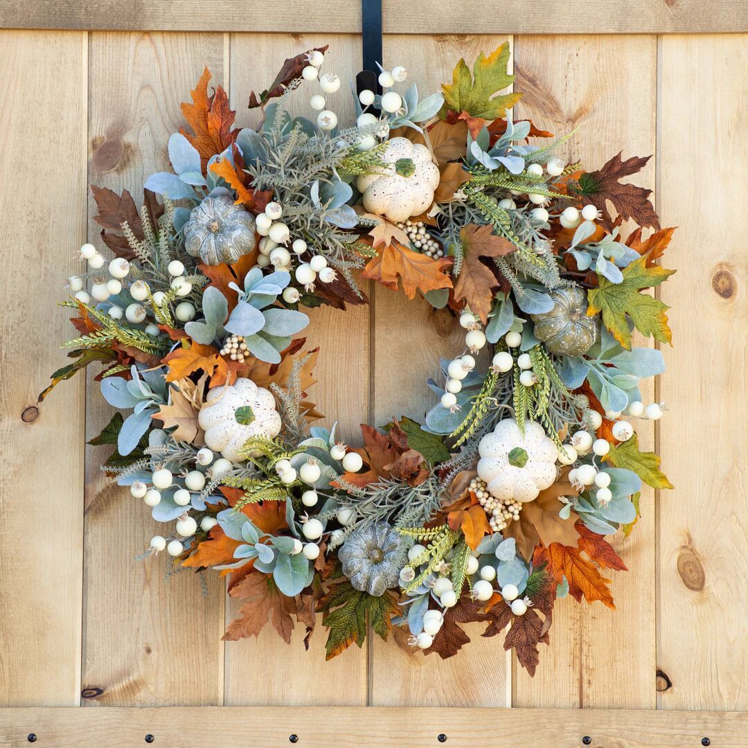 Pumpkin Fall Wreath Decoration