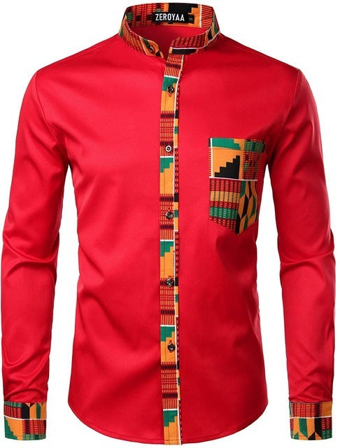 Men's Tribal Graphic Printed Shirt