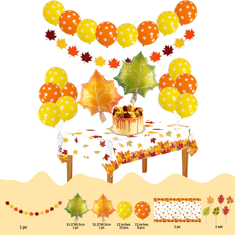 Thanksgiving Party Decorations and  Balloon 25 Piece Set