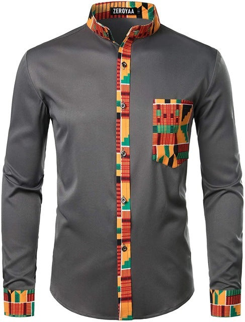 Men's Tribal Graphic Printed Shirt