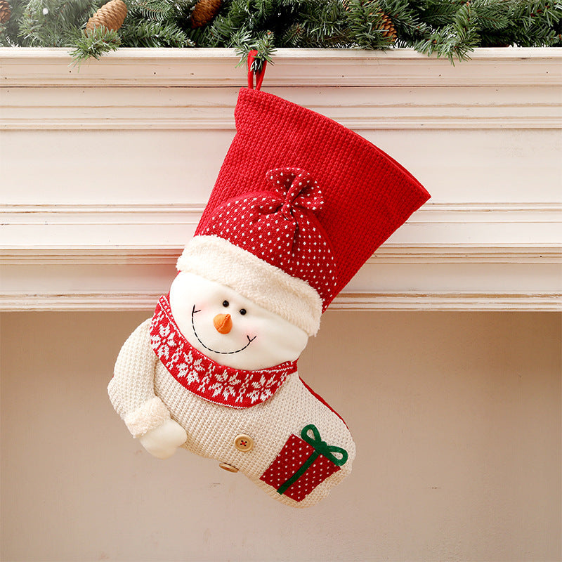 Christmas Knitted Stocking Decoration