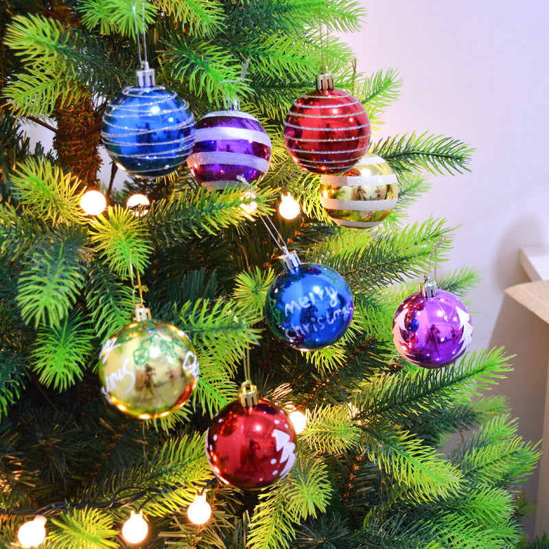 Electroplating Painted Christmas Barreled Balls