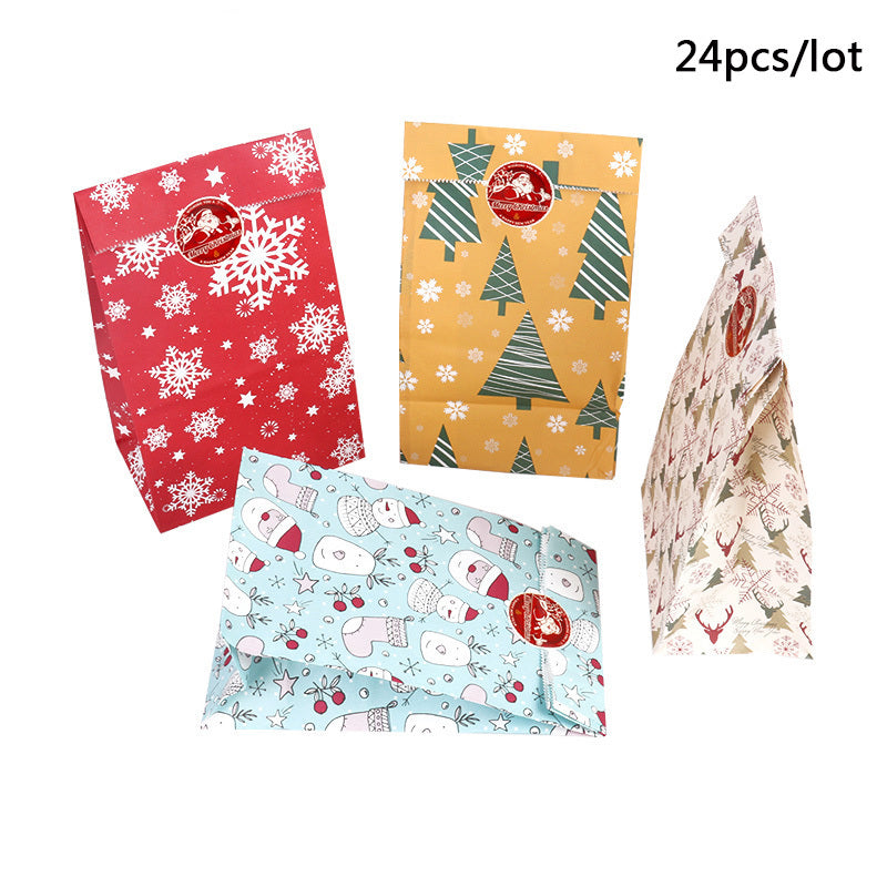 Christmas Themed Decorated Gift Bags