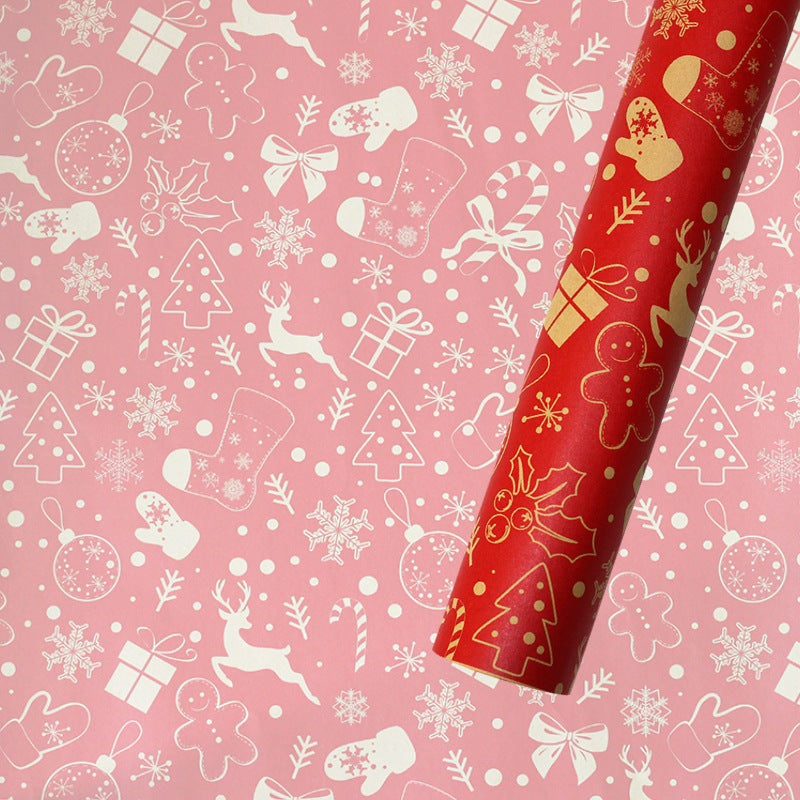 Christmas Gift Wrapping Paper European Style Retro