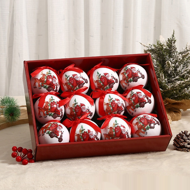 Christmas Tree Print Ornaments Box Set