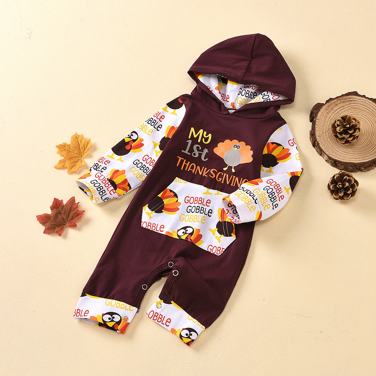 Baby Girl Thanksgiving Long Sleeve Hoodie