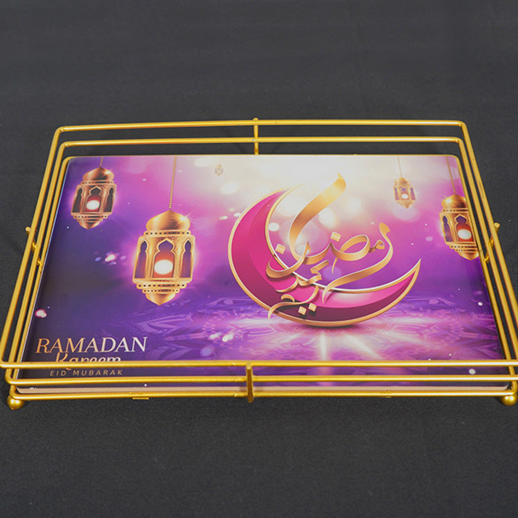 Painted Tray Ramadan Festival Iron Tray