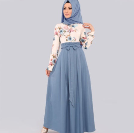 Ldodo's New European And American Women's Dress National Long Dress Ramadan Worship Dress Malay Dress