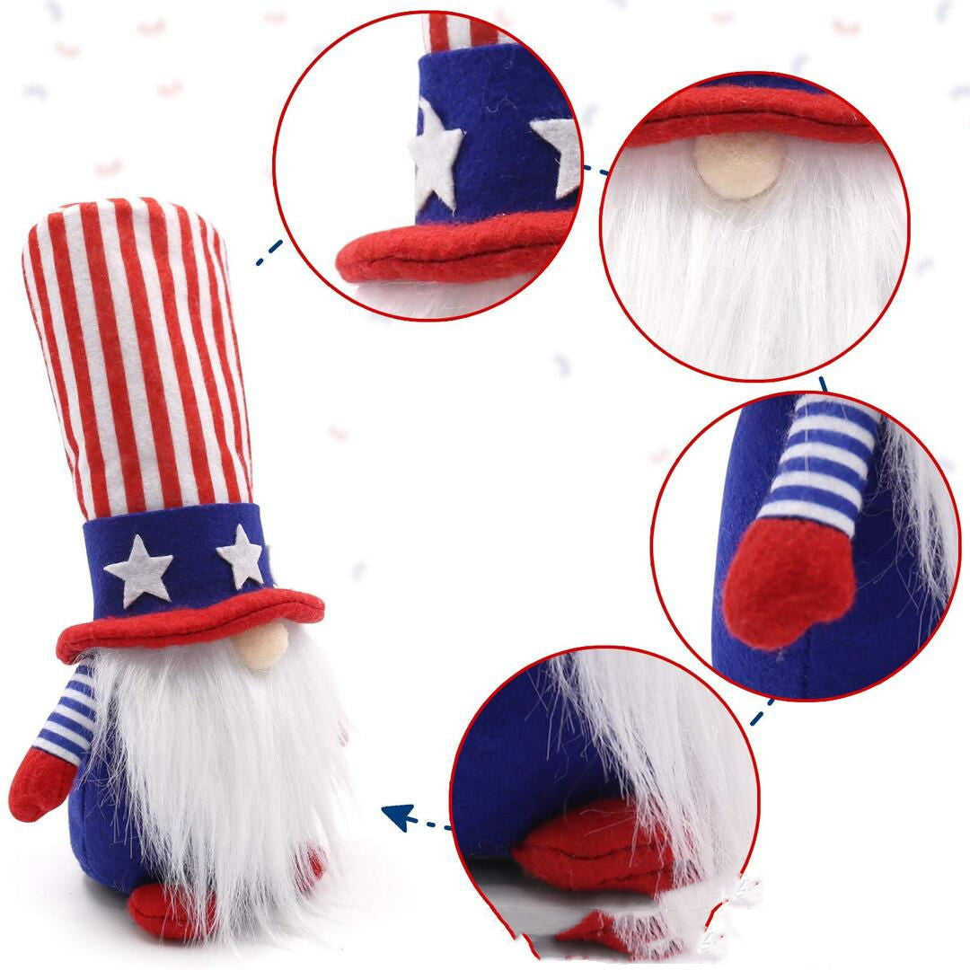 Patriotic Gnomes Veterans Day Decoration