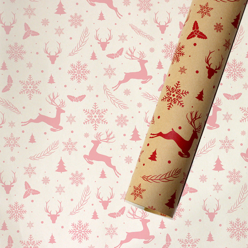 Christmas Gift Wrapping Paper European Style Retro