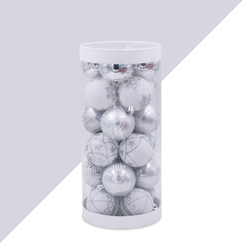 Sliver Colored Christmas Tree Ball Package