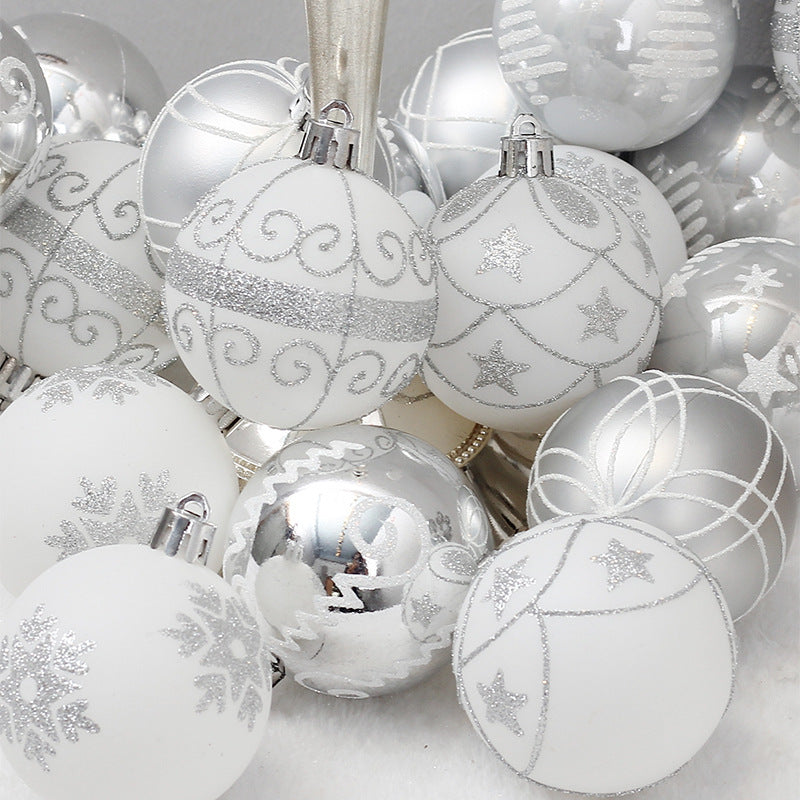 Sliver Colored Christmas Tree Ball Package