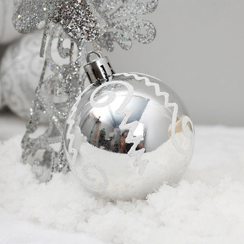 Sliver Colored Christmas Tree Ball Package