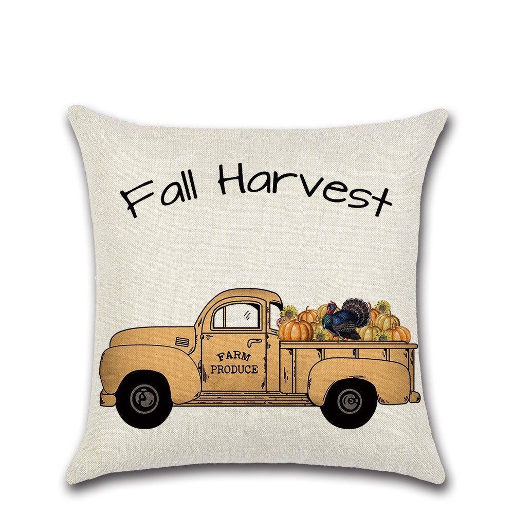 Thanksgiving Theme Pillowcase Cover