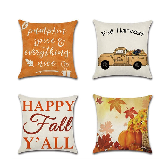 Thanksgiving Theme Pillowcase Cover