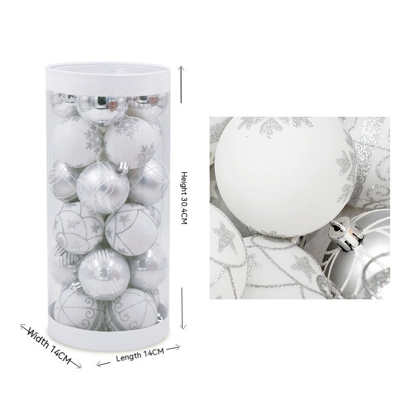 Sliver Colored Christmas Tree Ball Package