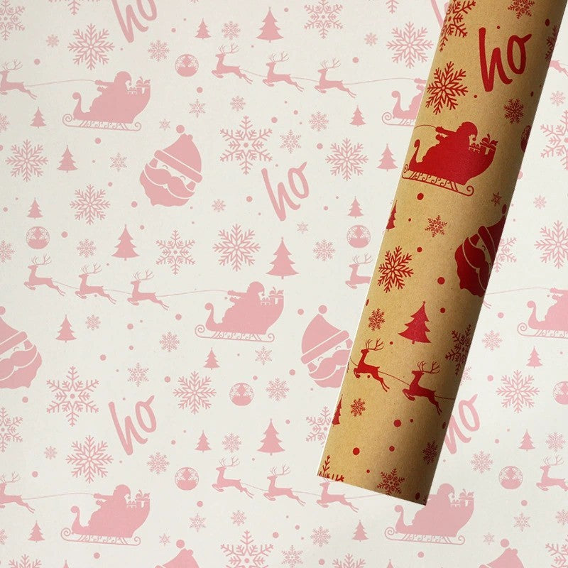 Stylish Christmas Themed Wrapping Paper 1 Pack