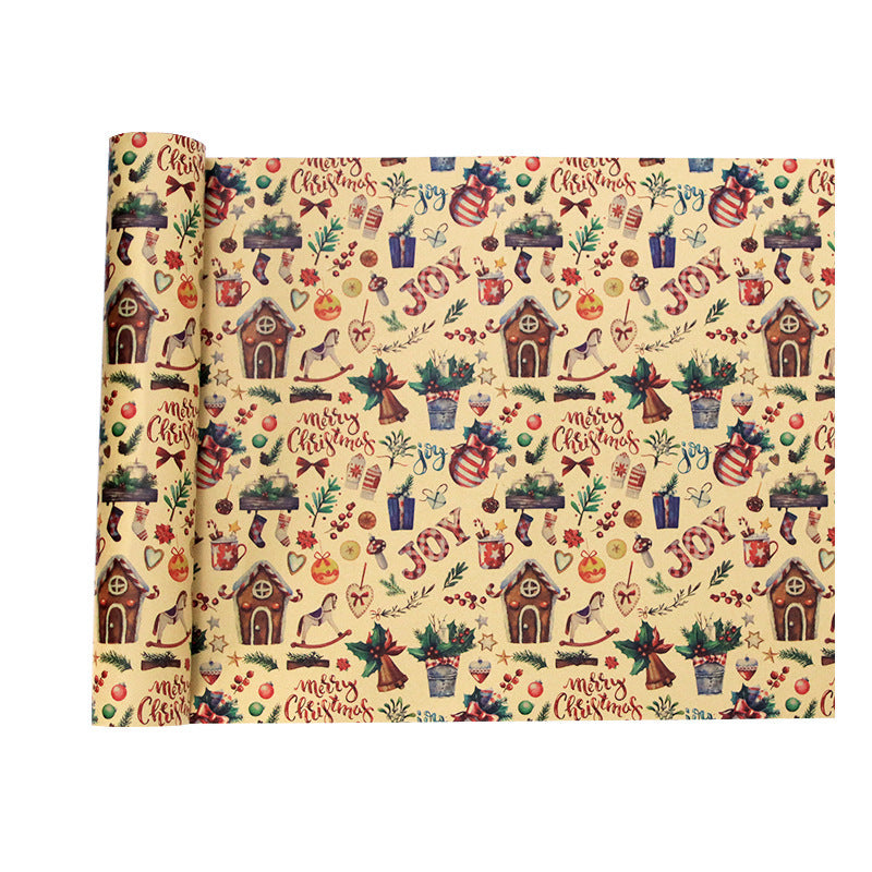 Stylish Christmas Themed Wrapping Paper 1 Pack