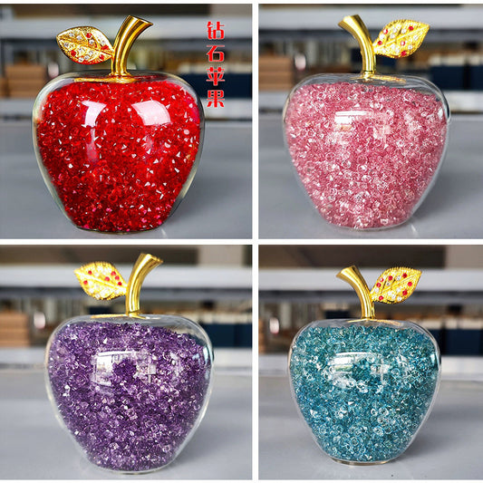 Diamond Crystal Apple Decorations