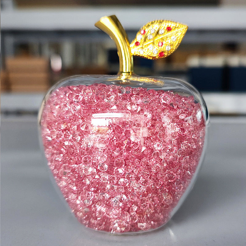 Diamond Crystal Apple Decorations