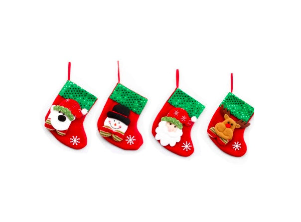 Christmas Decorations Mini Christmas Themed Stockings