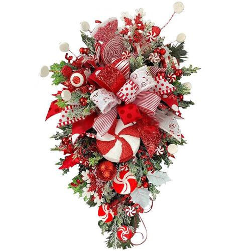 Christmas Jumbo Wreath and Stair Ornament