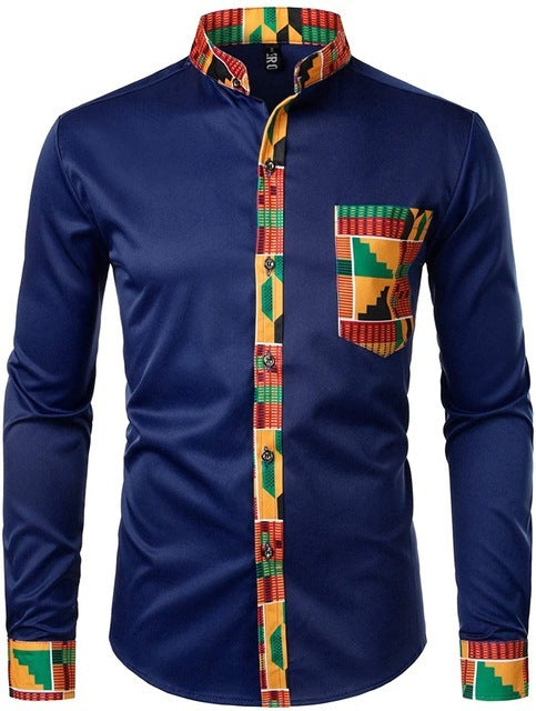 Men's Tribal Graphic Printed Shirt