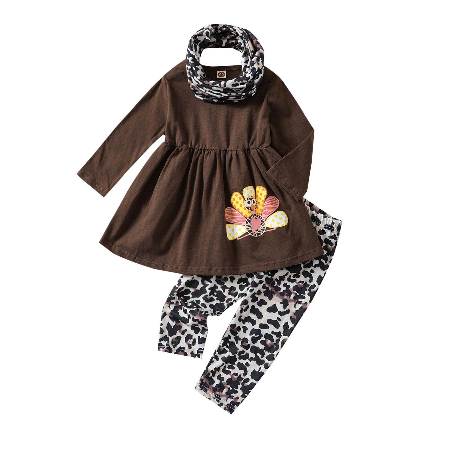 Autumn Toddler Three-Piece Thanksgiving Outfit