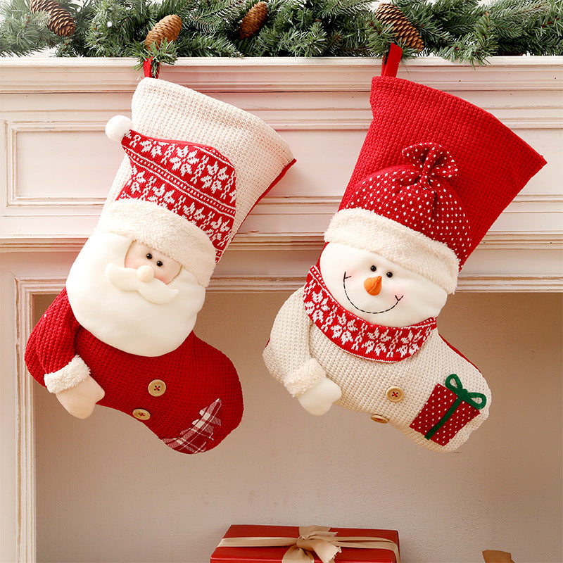 Christmas Knitted Stocking Decoration