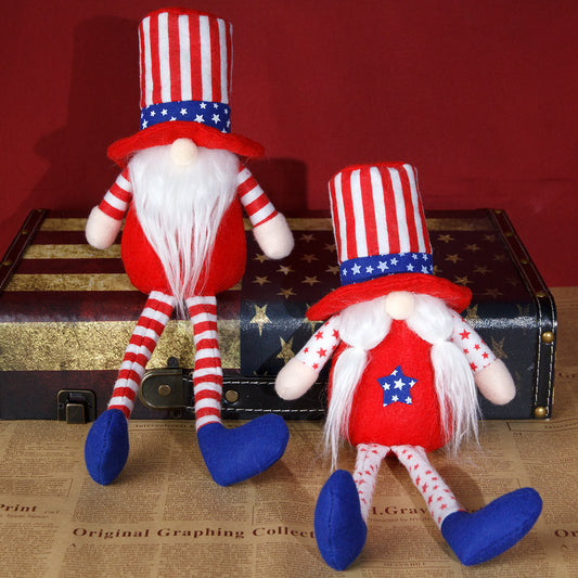 Independence Day Fabric Faceless Doll