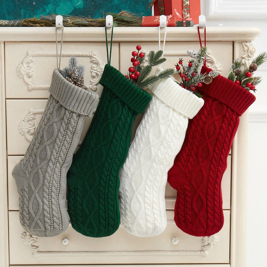 Knitted Christmas Wool Stockings