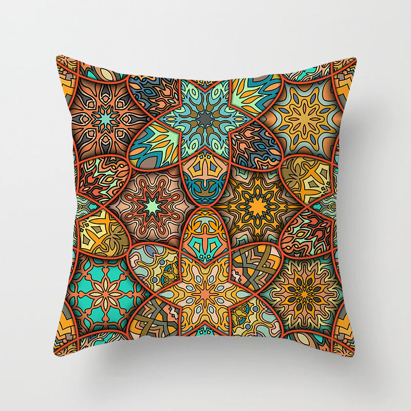 Mandala printed pillowcase Ramadan super soft sofa