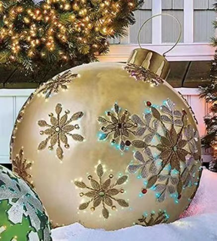 Christmas Themed Inflatable Ornament Ball