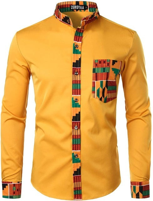 Men's Tribal Graphic Printed Shirt