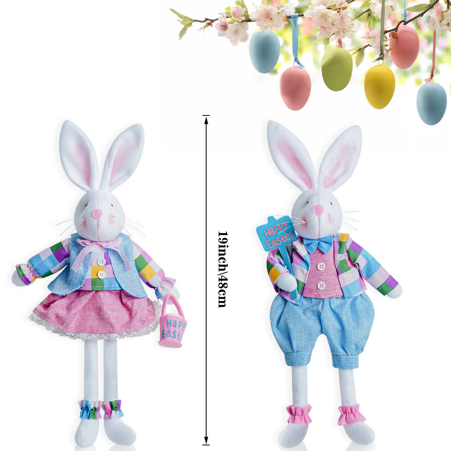 Easter Bunny Doll Party Ornaments