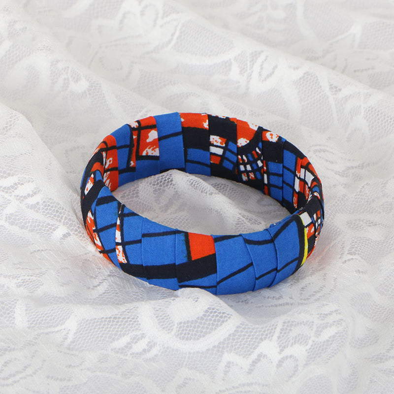 Ethnic Style Bangle Bracelet, Ankara Jewelry