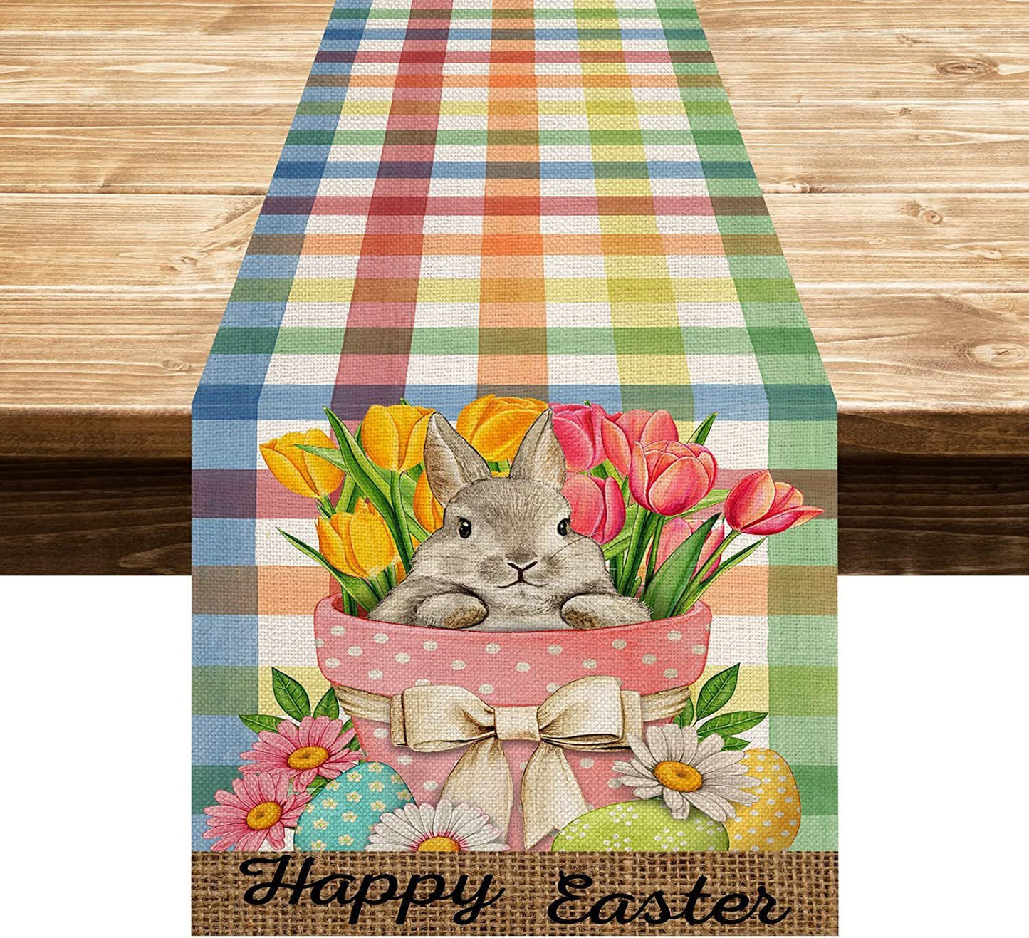 Easter Decoration Linen Tablecloth