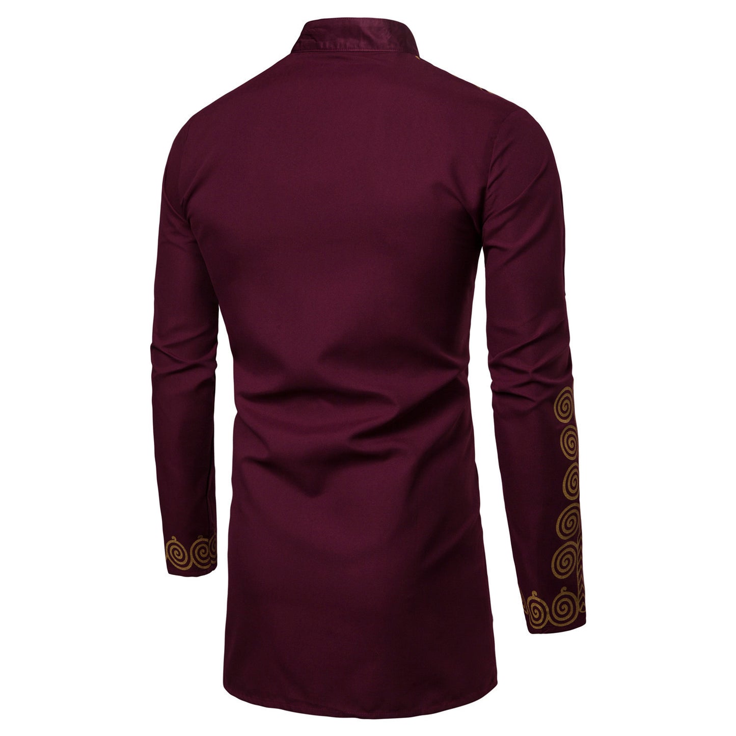 Mens Fashion Long Pullover Shirts