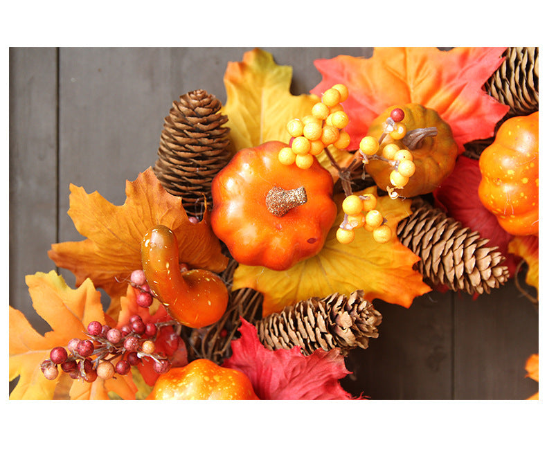 Pumpkin Berry Door Thanksgiving Wreath