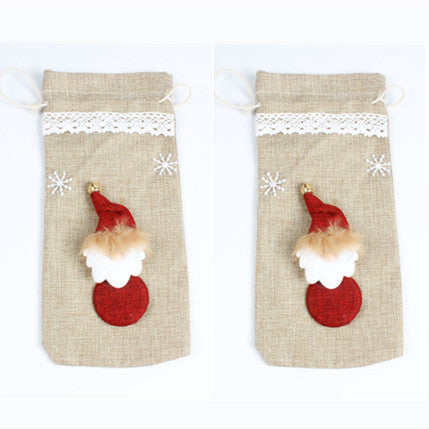 Christmas Wine Bottle Cover Decoration