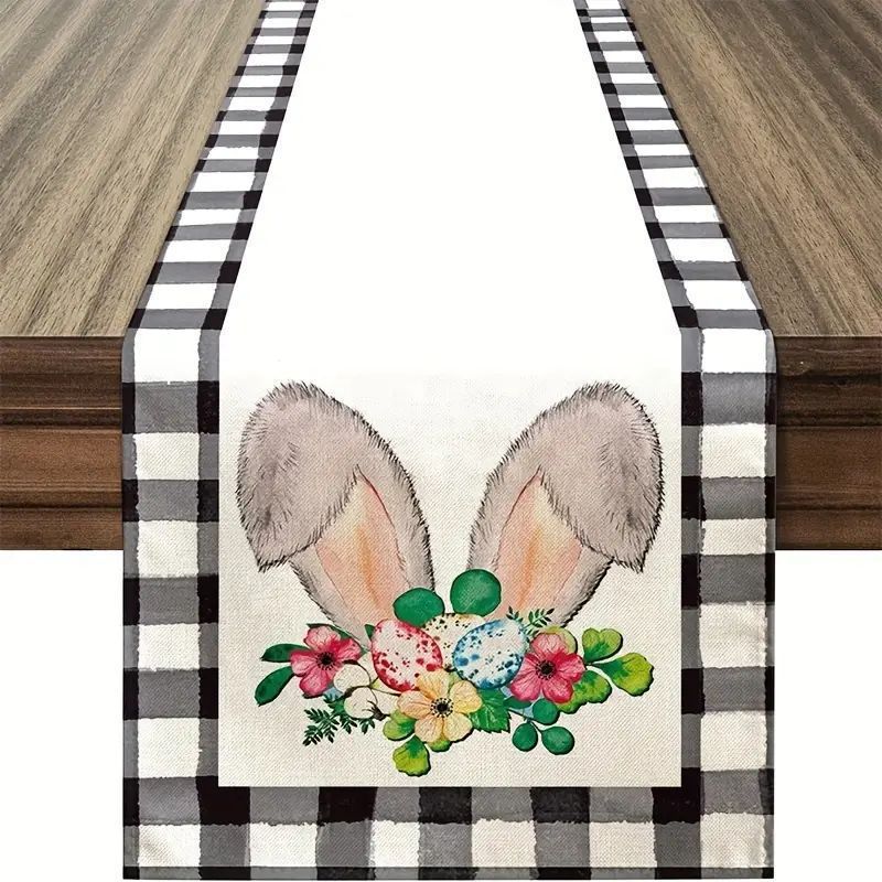 Easter Decoration Linen Tablecloth