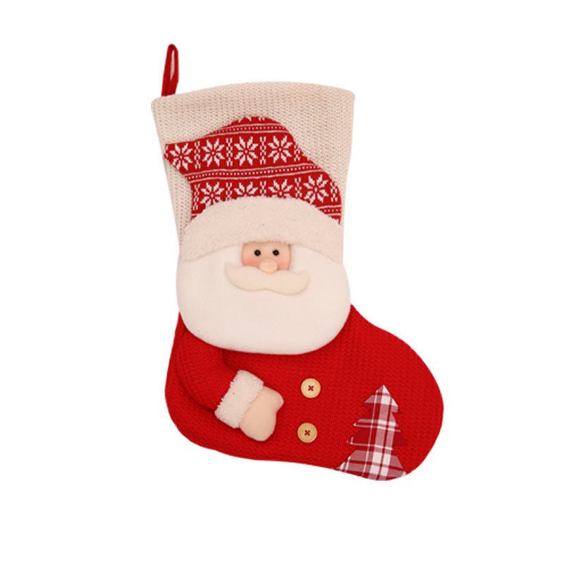 Christmas Knitted Stocking Decoration