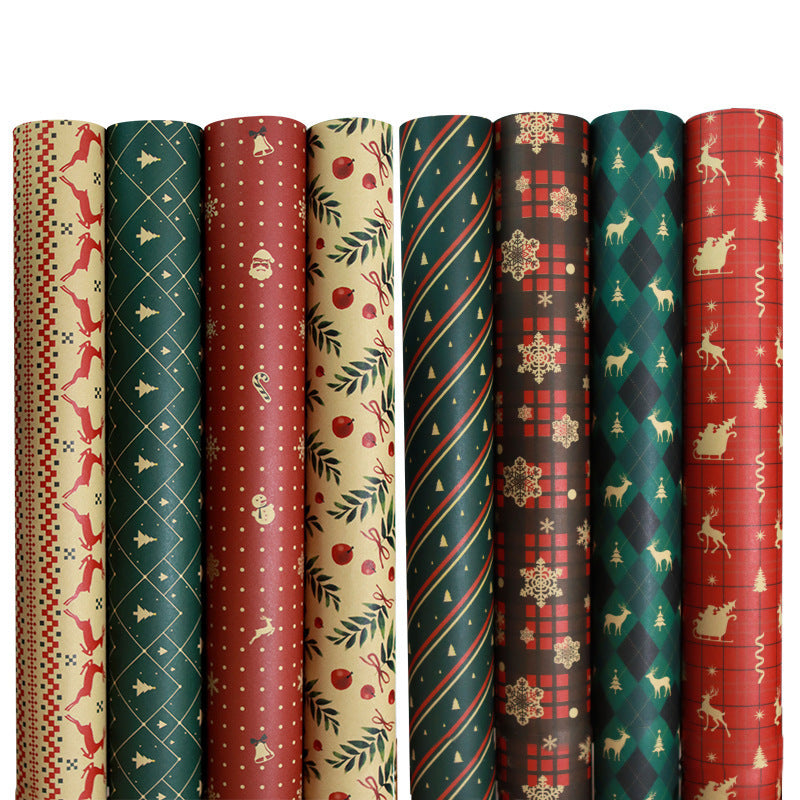 Stylish Christmas Themed Wrapping Paper 1 Pack