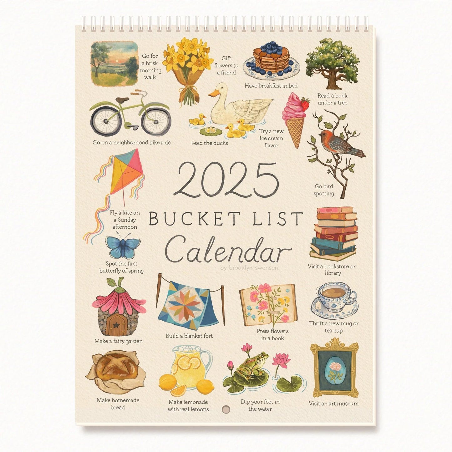 2025 Wish List Wall Calendar