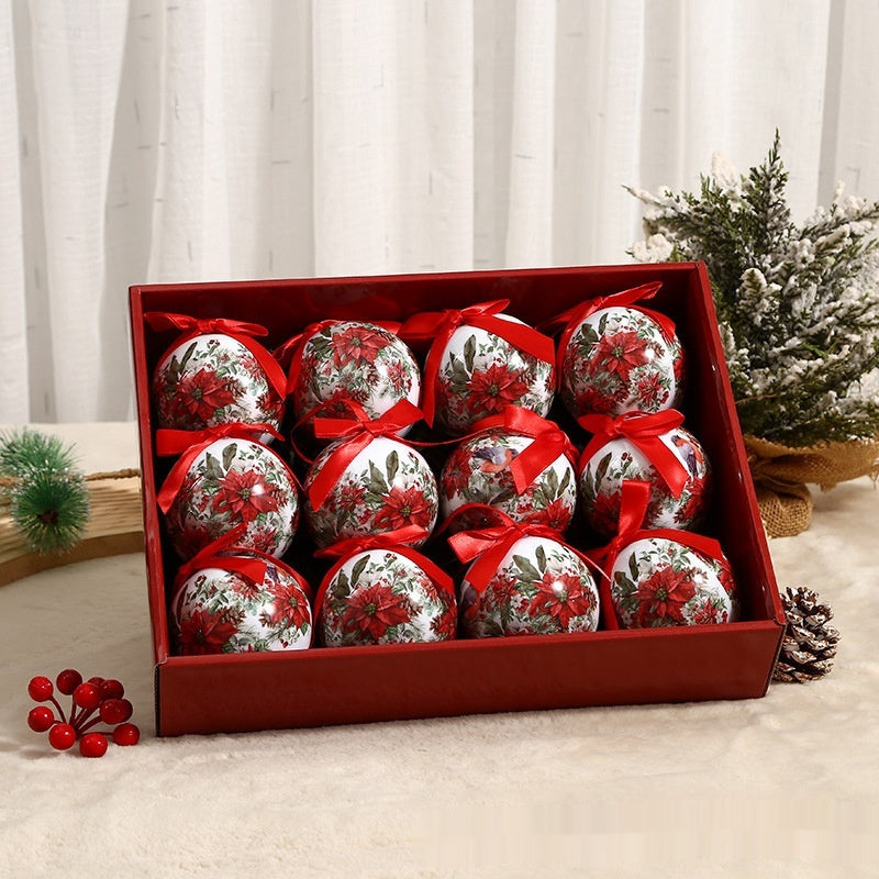 Christmas Tree Print Ornaments Box Set