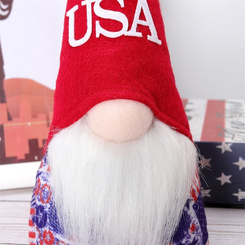 Independence Day Faceless Gnome Doll